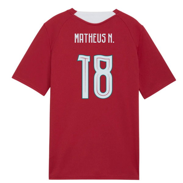 2026-2027 Portugal Training Jersey (Red) - Kids (Matheus N. 18)-SoccerKits Hub | Buy Soccer Jerseys Online